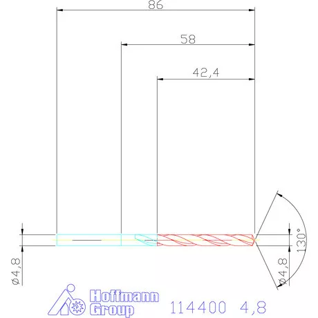 Garant Csigafúró HSS-E N 4,8 mm
