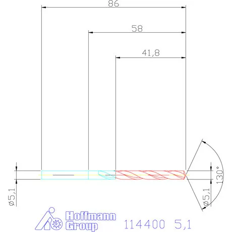 Garant Csigafúró HSS-E N 5,1 mm