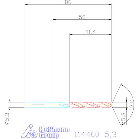 Garant Csigafúró HSS-E N 5,3 mm