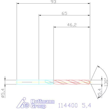 Garant Csigafúró HSS-E N 5,4 mm
