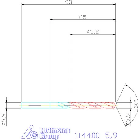 Garant Csigafúró HSS-E N 5,9 mm