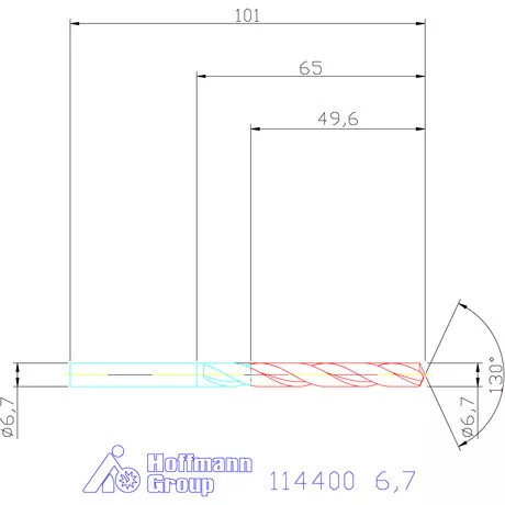 Garant Csigafúró HSS-E N 6,7 mm