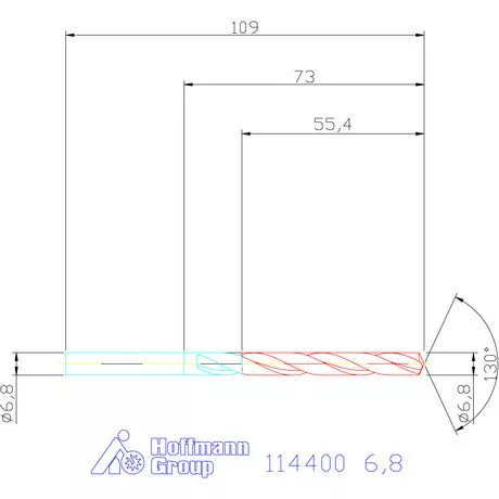 Garant Csigafúró HSS-E N 6,8 mm