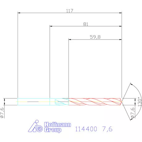 Garant Csigafúró HSS-E N 7,6 mm