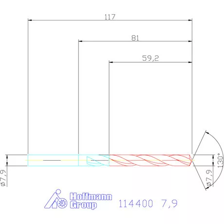 Garant Csigafúró HSS-E N 7,9 mm