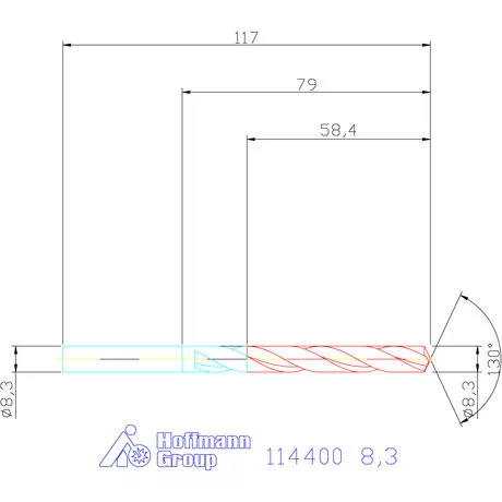Garant Csigafúró HSS-E N 8,3 mm