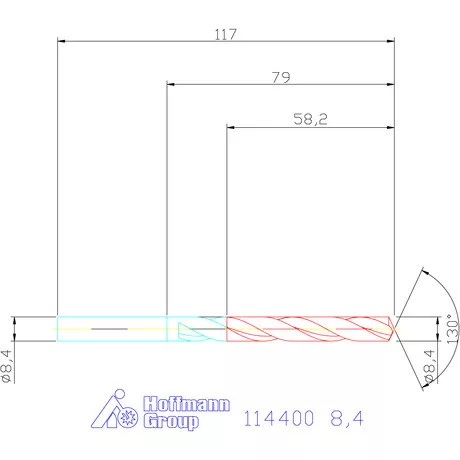 Garant Csigafúró HSS-E N 8,4 mm