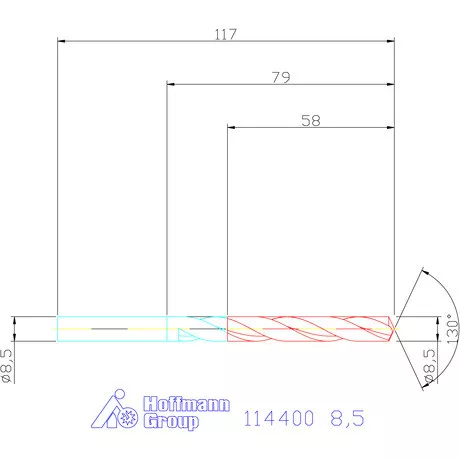 Garant Csigafúró HSS-E N 8,5 mm