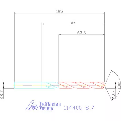 Garant Csigafúró HSS-E N 8,7 mm