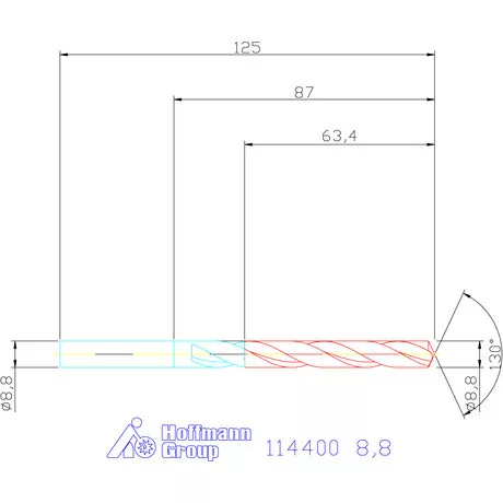 Garant Csigafúró HSS-E N 8,8 mm