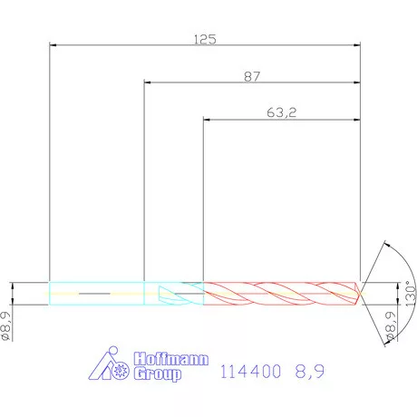 Garant Csigafúró HSS-E N 8,9 mm