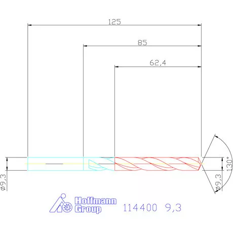 Garant Csigafúró HSS-E N 9,3 mm