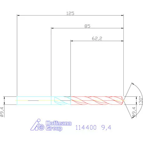 Garant Csigafúró HSS-E N 9,4 mm