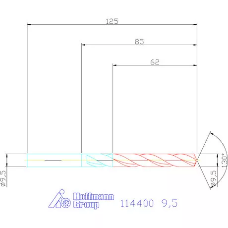 Garant Csigafúró HSS-E N 9,5 mm