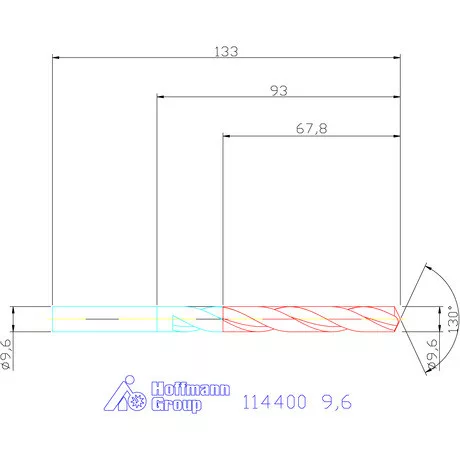 Garant Csigafúró HSS-E N 9,6 mm