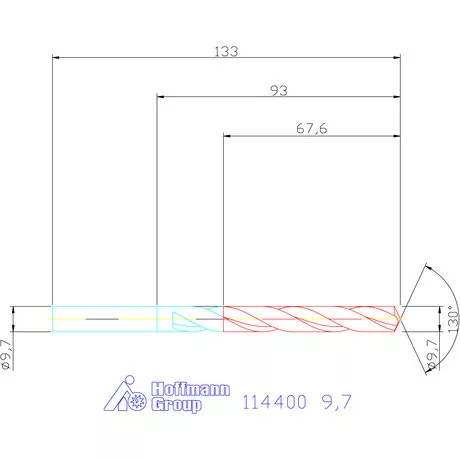 Garant Csigafúró HSS-E N 9,7 mm