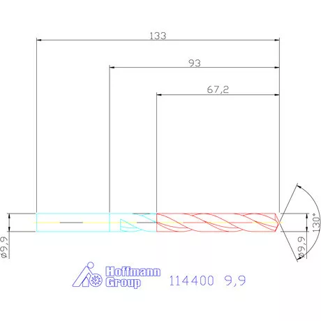 Garant Csigafúró HSS-E N 9,9 mm