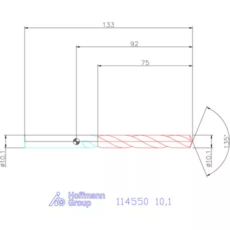 Garant Csigafúró HSS-Co8 10,1 mm