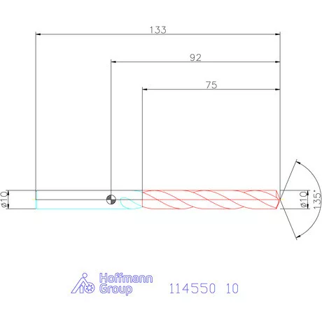 Garant Csigafúró HSS-Co8 10 mm