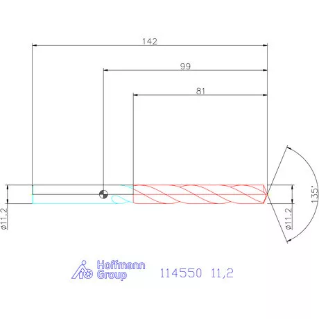 Garant Csigafúró HSS-Co8 11,2 mm