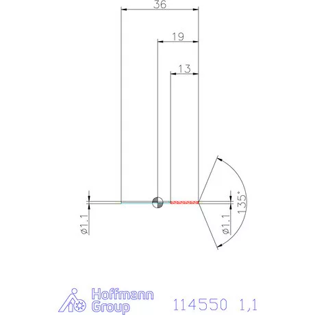 Garant Csigafúró HSS-Co8 1,1 mm
