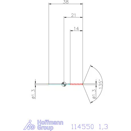Garant Csigafúró HSS-Co8 1,3 mm