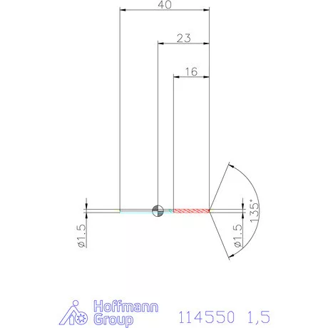 Garant Csigafúró HSS-Co8 1,5 mm
