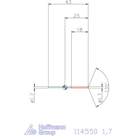 Garant Csigafúró HSS-Co8 1,7 mm