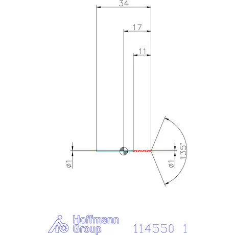Garant Csigafúró HSS-Co8 1 mm