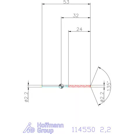 Garant Csigafúró HSS-Co8 2,2 mm