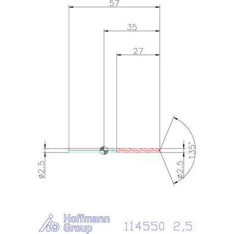 Garant Csigafúró HSS-Co8 2,5 mm