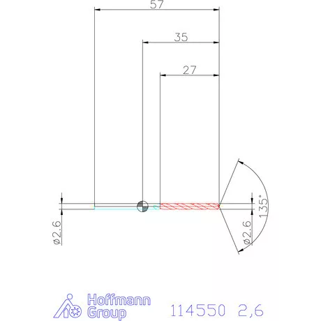 Garant Csigafúró HSS-Co8 2,6 mm