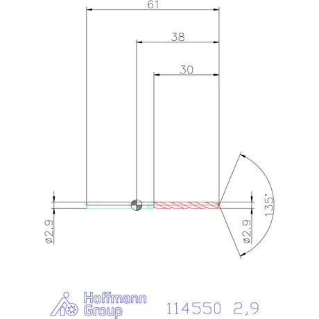 Garant Csigafúró HSS-Co8 2,9 mm