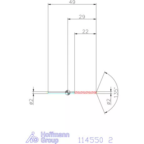 Garant Csigafúró HSS-Co8 2 mm