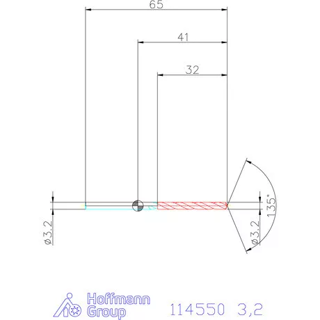 Garant Csigafúró HSS-Co8 3,2 mm