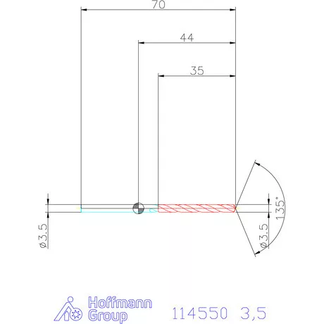 Garant Csigafúró HSS-Co8 3,5 mm
