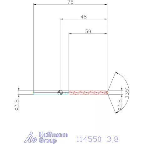 Garant Csigafúró HSS-Co8 3,8 mm