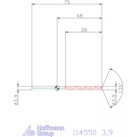 Garant Csigafúró HSS-Co8 3,9 mm