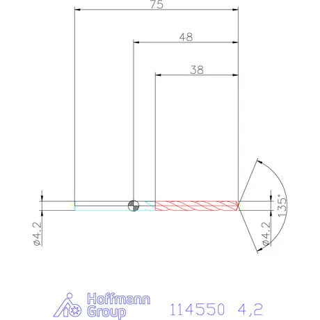 Garant Csigafúró HSS-Co8 4,2 mm