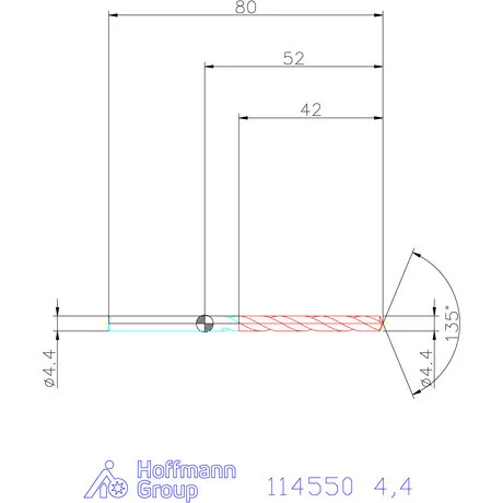 Garant Csigafúró HSS-Co8 4,4 mm