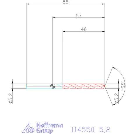 Garant Csigafúró HSS-Co8 5,2 mm