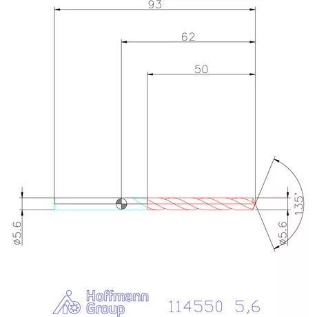 Garant Csigafúró HSS-Co8 5,6 mm