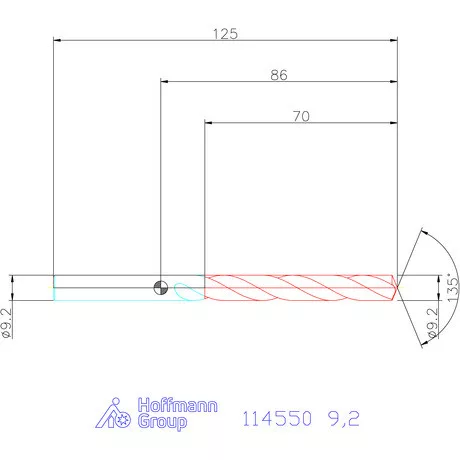 Garant Csigafúró HSS-Co8 9,2 mm