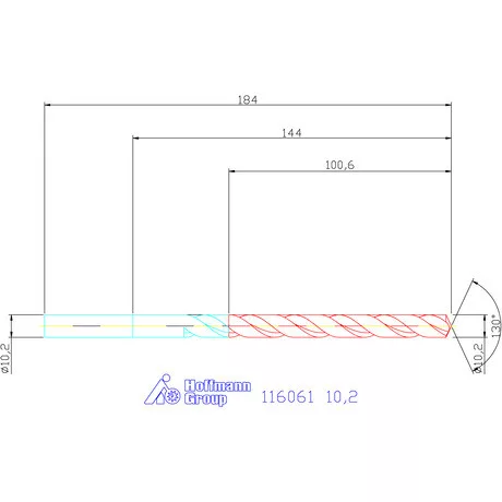 Garant Mélyfurat fúró HSS-E 10,2 mm