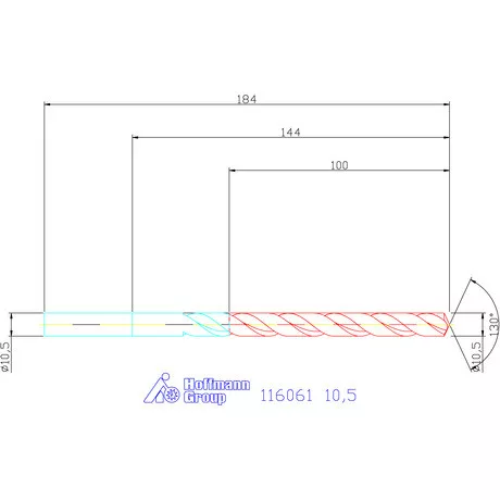 Garant Mélyfurat fúró HSS-E 10,5 mm