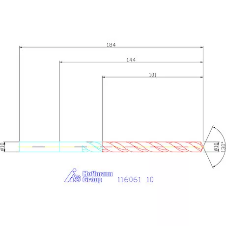 Garant Mélyfurat fúró HSS-E 10 mm