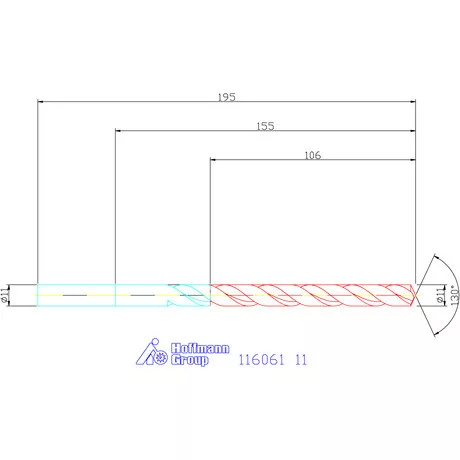 Garant Mélyfurat fúró HSS-E 11 mm