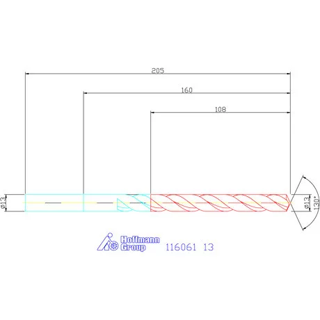 Garant Mélyfurat fúró HSS-E 13 mm