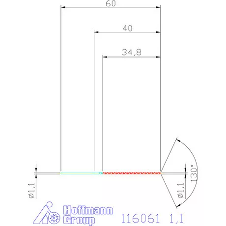 Garant Mélyfurat fúró HSS-E 1,1 mm