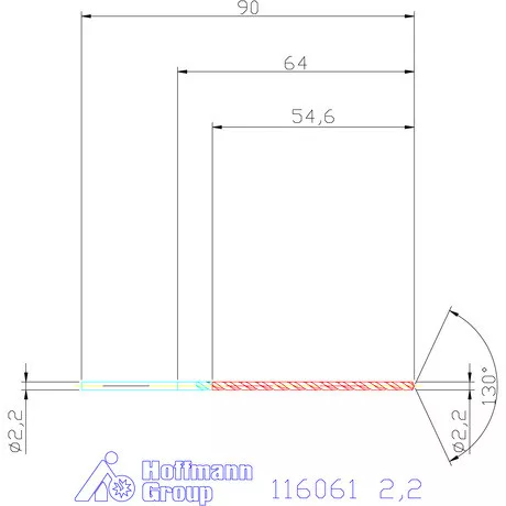Garant Mélyfurat fúró HSS-E 2,2 mm